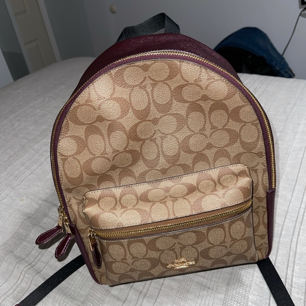 Coach medium charlie signature canvas purple - Picture 5 of 5